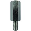DAIDOHANT 10186579 Conversion Joint Hex Strut [Brass/Nickel Plated] (Standard) (d1) M8 / (d2) M6 (Quantity: 1 piece)