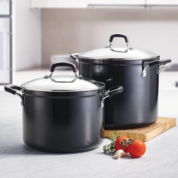 4-Piece Nonstick Stock Pot Set (8 quart and 12 quart) Share Favorite