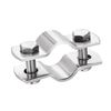 sourcing map Wall Mount Ceiling Mount Pipe Support, 304 Stainless Steel Pipe Bracket Clamp for 29-30mm Pipe