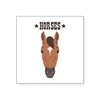 CafePress Horses Sticker Square Bumper Sticker Car Decal