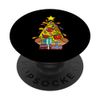 Pizza Christmas Tree with Lights Xmas PopSockets with Interchangeable PopGrip