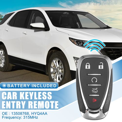 X AUTOHAUX 5 Button Car Keyless Entry Remote Control Replacement Key Fob Proximity Smart Fob HYQ4AA for Chevrolet Sonic 2017-2019 315MHz 46 Chip