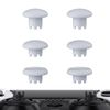 eXtremeRate Solid White Replacement Swappable Thumbsticks for PS5 Edge Controller, Custom Interchangeable Analog Stick Joystick Caps for PS5 Edge Controller - Controller & Thumbstick Base NOT Included