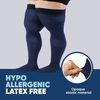 Thigh High Compression Socks for Men 20-30 mmHg - Full Length Compression Support Over Knee Stockings - Navy, 5X-Large