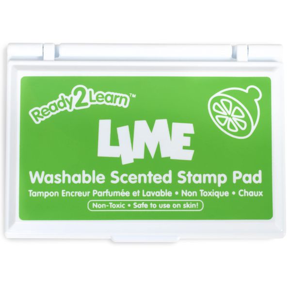 READY 2 LEARN Scented Stamp Pad - Lime - Green - Non-Toxic - Fade Resistant - Fun Art Supplies for Kids