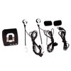 Portable Audio Wired Headset Kit Helmet Wired Walkie Talkie Plastic Motorcycle Headset Intercom Host
