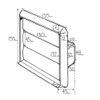 Kair White Gravity Grille with Rectangular 110x54mm Rear Spigot