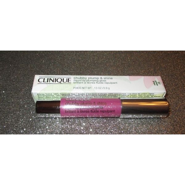 Clinique CHUBBY Plump & Shine LIP GLOSS ~ 07 GOLIATH GRAPE ~ FULL SIZE NIB