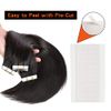 Hair Extension Tape Tabs, 180 Pieces Double Sided Adhesive Tapes in Hair Extensions, Human Hair Tape Beauty Tool for Women Hair Weft, Replacement - 4 x 0.8cm (White)