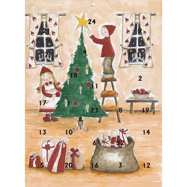 Nostalgic Advent Calendar A4 Christmas Tree