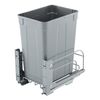 35QT Pullout Waste Container Under Cabinet Kitchen Bin Trash Can Soft Close