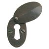 Oval Escutcheon & Cover 2" x 1 1/8" - Beeswax