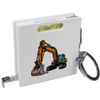 Azeeda 'Excavator Digger' Keyring Tape Measure/Spirit Level Tool (KM00018707)