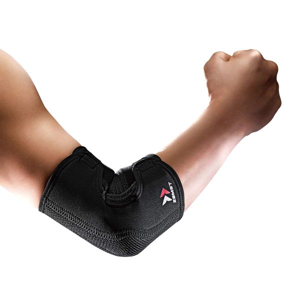 ZAMST 374603 Elbow Supporter, Elbow Sleeve, General Sports, Daily Life, Left/Right Use, Black, Size: L