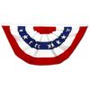 Annin Flagmakers Pleated Full Fan Flag Bunting Decorations, Large, 3 x 6 Feet (Model 483200)