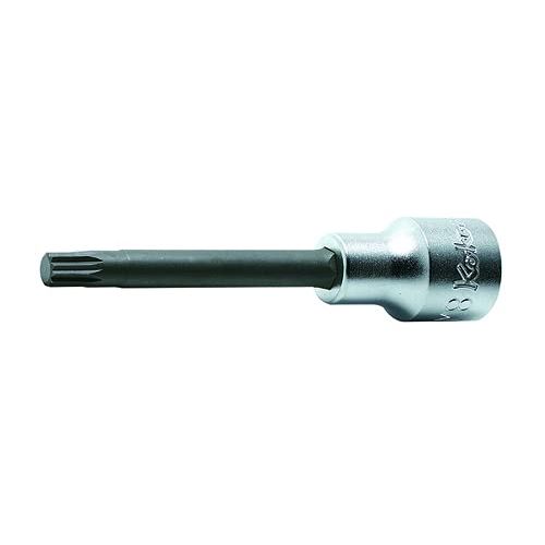 Ko-ken 4020.140-M14 1/2 Sq. Dr. Bit Socket XZN M14 Triple Square Length 140mm