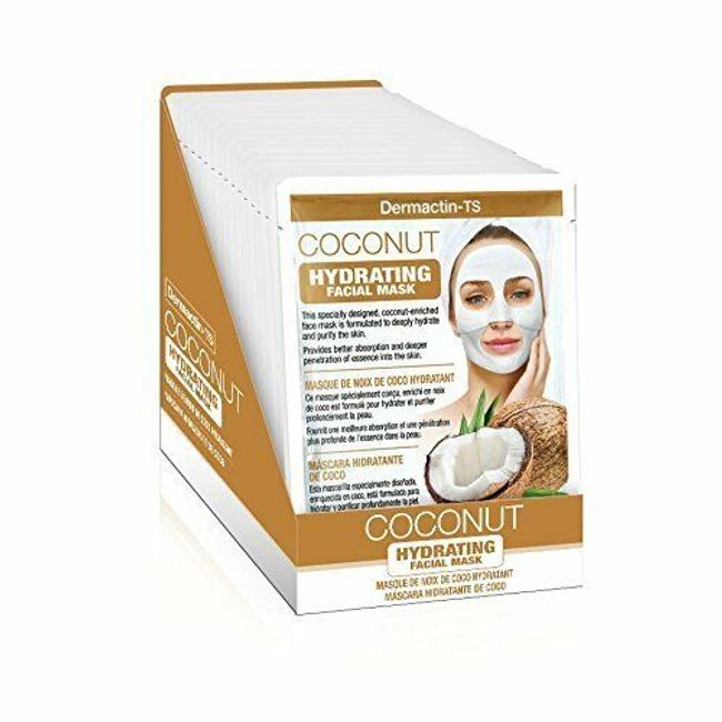 Dermactin-TS Hydrating Coconut Facial Sheet Mask 6PK-