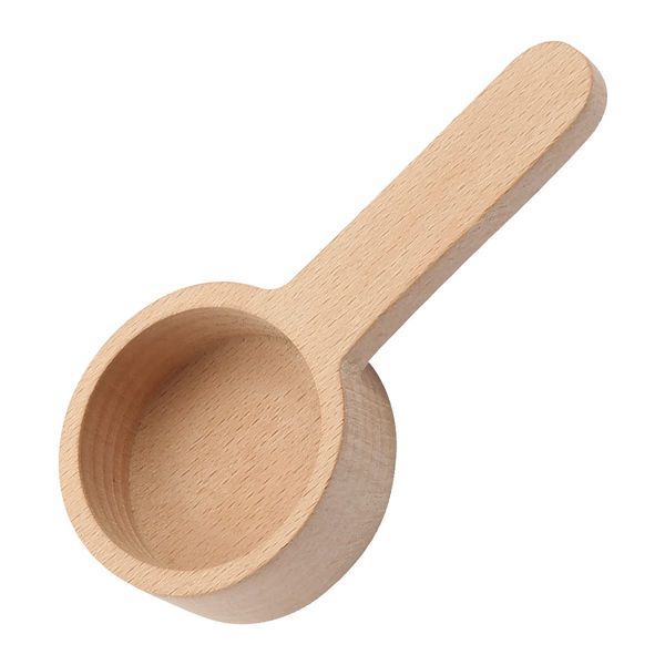 Jagowa Wooden Coffee Spoon Coffee Scoop Measuring for Coffee Beans and Tea Home Kitchen Accessories (9.8cm, 16.8cm)