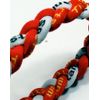 20" Red/White Titanium Sport Tornado Baseball/Softball Necklace