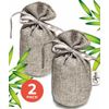 Gray Mini Bamboo Charcoal Air Purifying Bags (2-Pack), 50g