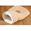 Generisch Katzen Kuschelsack Teddy Creme, Höhle Schlafsack Soft-Plüsch