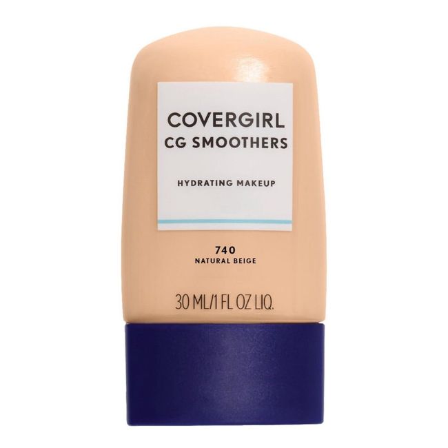 2 PACK COVERGIRL CG SMOOTHERS HYDRATING MAKEUP UNSCENTED 740 NATURAL BEIGE