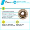 Sharkbite 1/2 Inch Pvc Brass Transition Coupling Push To Connect Fitting