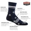 Darn Tough Vermont, Mens, Element Micro Crew Lightweight with Cushion, Eclipse, Medium
