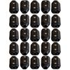 1/4 Inch E-Z-TY Reusable Rope Clamps - Twenty Five (25) Pack Size (Black)