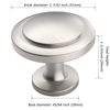 FURNIWARE 12 Pack Cabinet Hardware Sturdy Knobs, Kitchen Door Cabinet Brushed Satin Nickel Antique Solid Knobs - 1-1/4" (30mm) Diameter