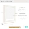 MCS QIK FRAME Artwork Frame, White, 8.5 x 11 in