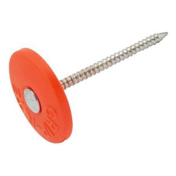 2.5 in. 2K Cap Electro-Galvanized Plastic & Steel Nail with Full Round Cap