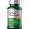 Brown Seaweed Capsules 2000mg | 200 Count | Fucoxanthin Supplement | by Horbaach