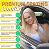 Kingphenix Car Seat Cushion with Back Support Memory Foam Ergonomic Black
