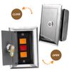 HOMSFOU Box Rolling Shutter Door Switch Box Push Button Control Gate Opener Push Button Select Momentary Button Pusher Outdoor