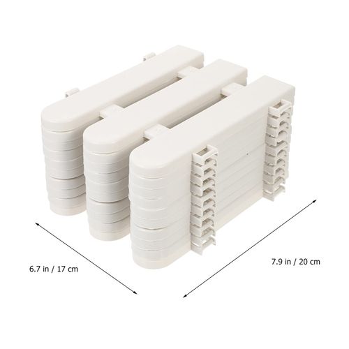 DOITOOL Small White Picket Fence for Garden, 10Pcs 20X17CM Decorative Garden Fences Grass Lawn Flowerbeds Plant Borders, Plastic Landscape Edging Fence