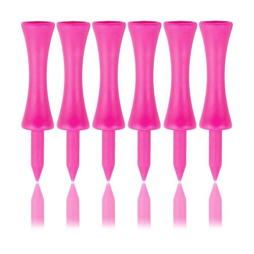 Zivisk Pink Golf Tees Plastic 57MM 100 Count Long Castle Golf Tees 2-1/4 inch