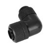 M ugast 90 Degrees G1/4'' Thread Rotary Elbow Fitting, Extender Connector Adapter for PC Water Cooling(Black)
