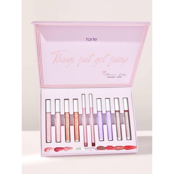 Tarte Maracuja Juicy Lip Collector's Set (set of 10 iconic maracuja juicy lips) + Bonus Premium Korean BlueBerry Sheet Masque