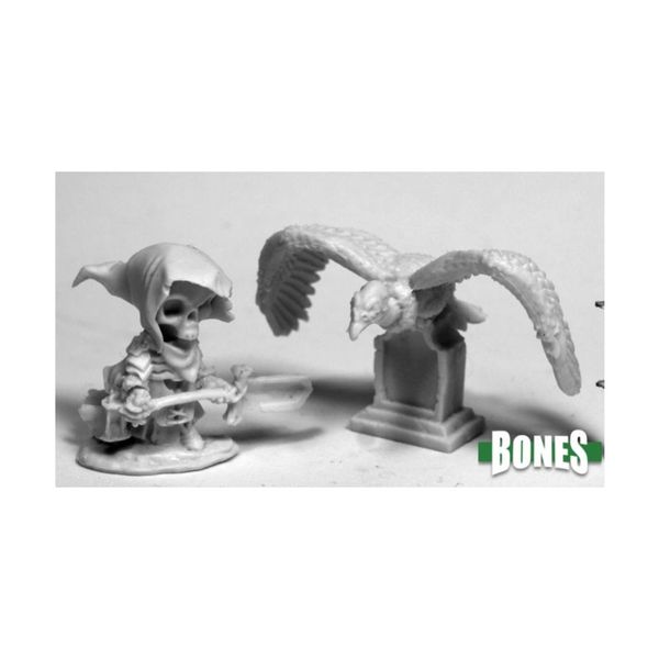 REAPER Miniatures Mr. Bones & Buzzy #77485 Bones Unpainted Plastic Mini Figure