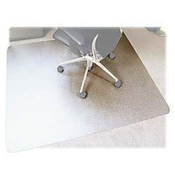 Floortex Polycarbonate Chair Mat 53" x 48" for Plush Pile Carpets, Clear, Model:FR1113427ER