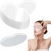 QIYUDA 100 Pcs Clear Shower Face Shield, Shower Visor Eye Patch Eyebrow Covers