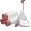 Pekky 3 Gallon Small Drawstring Trash Bags, Clear (120 Counts/3 Rolls)