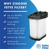 Fette Filter- XFFWV400 Hepa Replacement Filter Compatible with Shark Wandvac ...