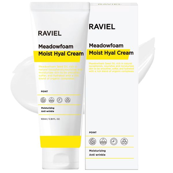 Ravier Meadow Foam Hyaluronic Acid Moisturizing Cream, 3.4 fl oz (100 ml)