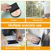 2Pcs Vinyl Squeegee Tool Felt Edge Squeegee Decal Squeegees Remove Bubbles, 4 Inch Felt Squeegees Vinyl Scraper Tool (Black)