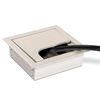 SOTECH CAVO Cable Outlet Tidy Insert Cable Organiser Rectangular Aluminium Surface Silver