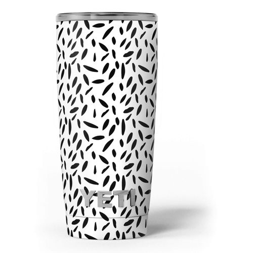 Design Skinz Slate Black Pedals with Translucent Backing - Skin Decal Vinyl Wrap Kit Compatible with The Yeti Rambler Cooler Tumbler Cups