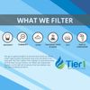 Fits LT800P LT120F Comparable Tier1 Fridge Water and Air Filter Combo 2 Pack