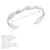 Tuscany Silver Women's Sterling Silver Twisted Torque Bangle